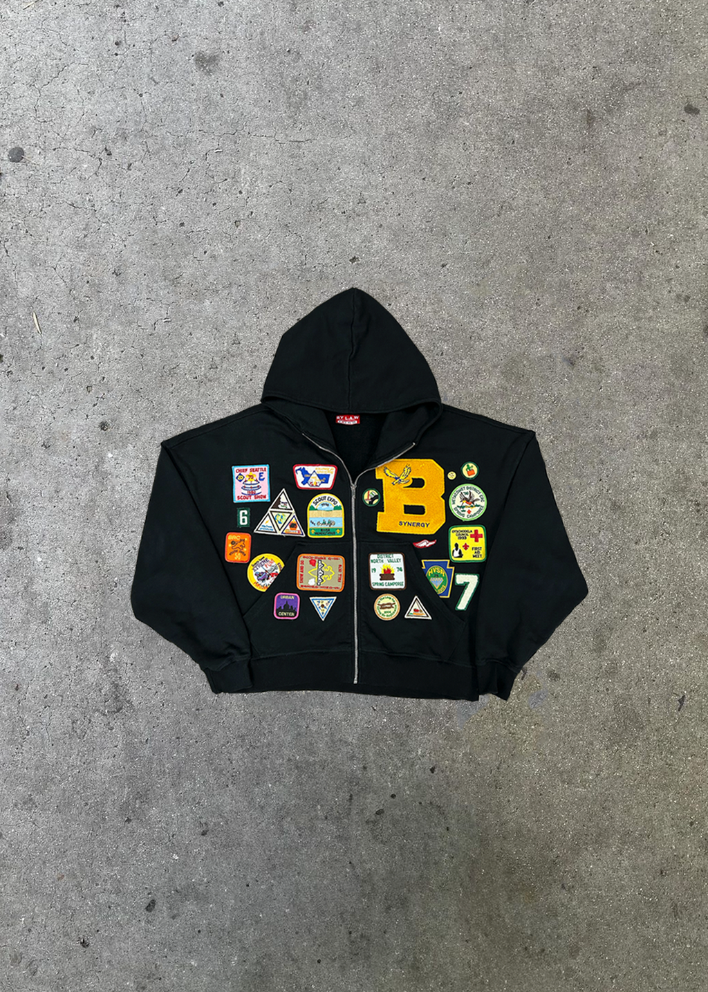 1/1 Patchwork Hoodie Sz M
