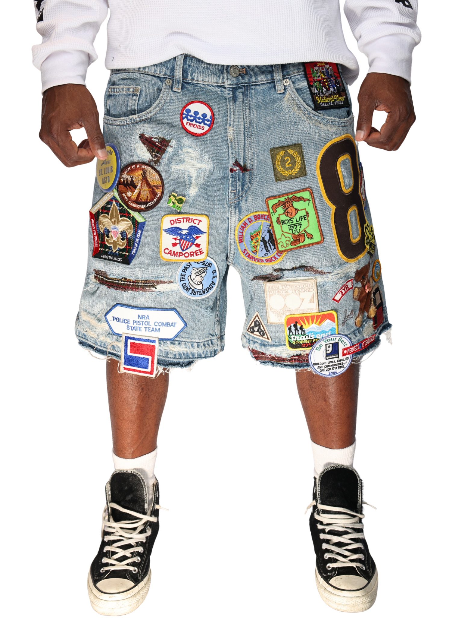 Patchwork Shorts #006 Sz 36