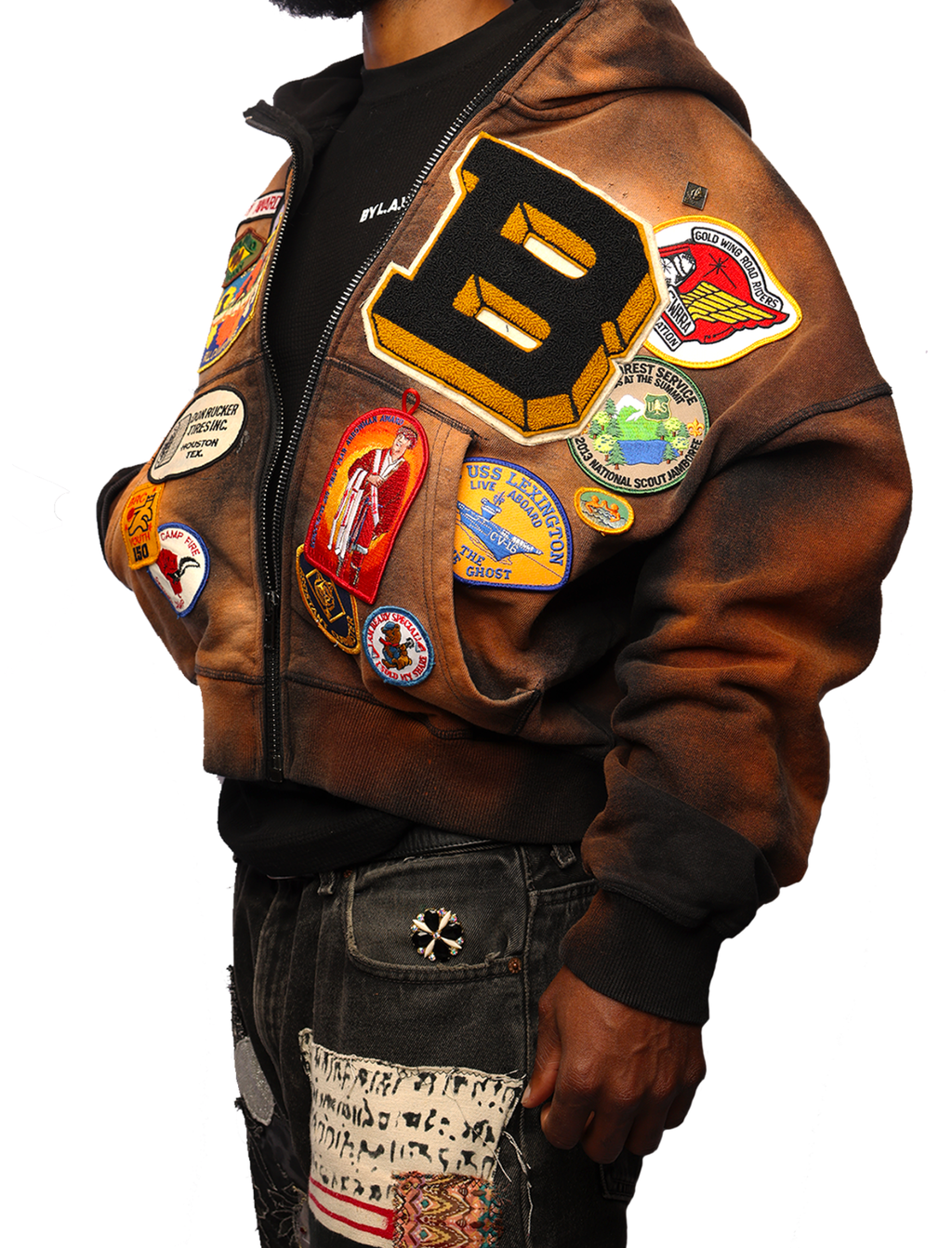 Patchwork Hoodie #002 Sz M