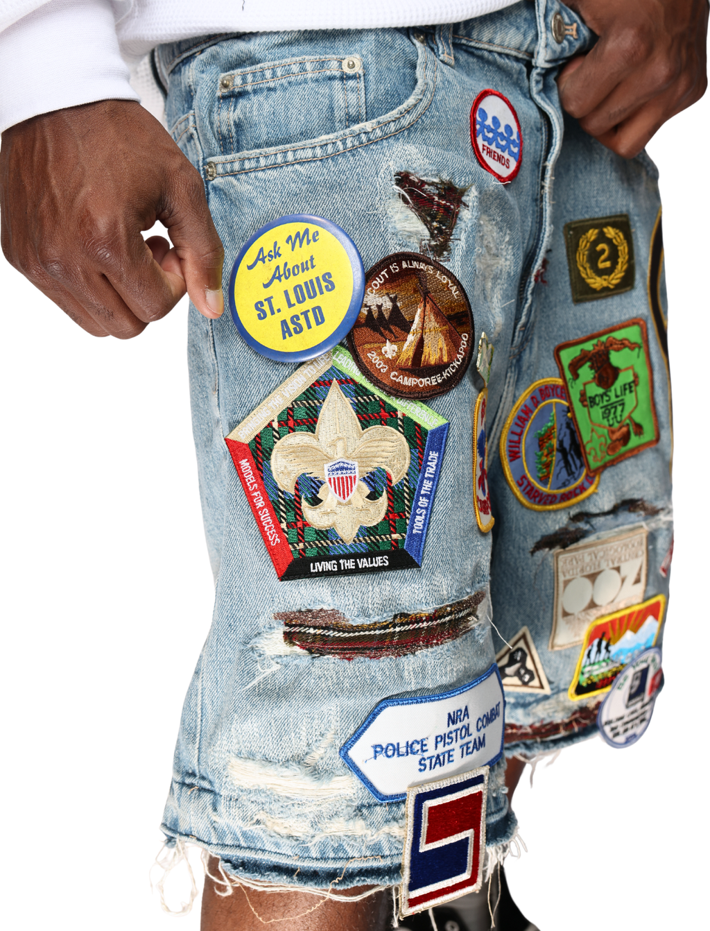 Patchwork Shorts #006 Sz 36