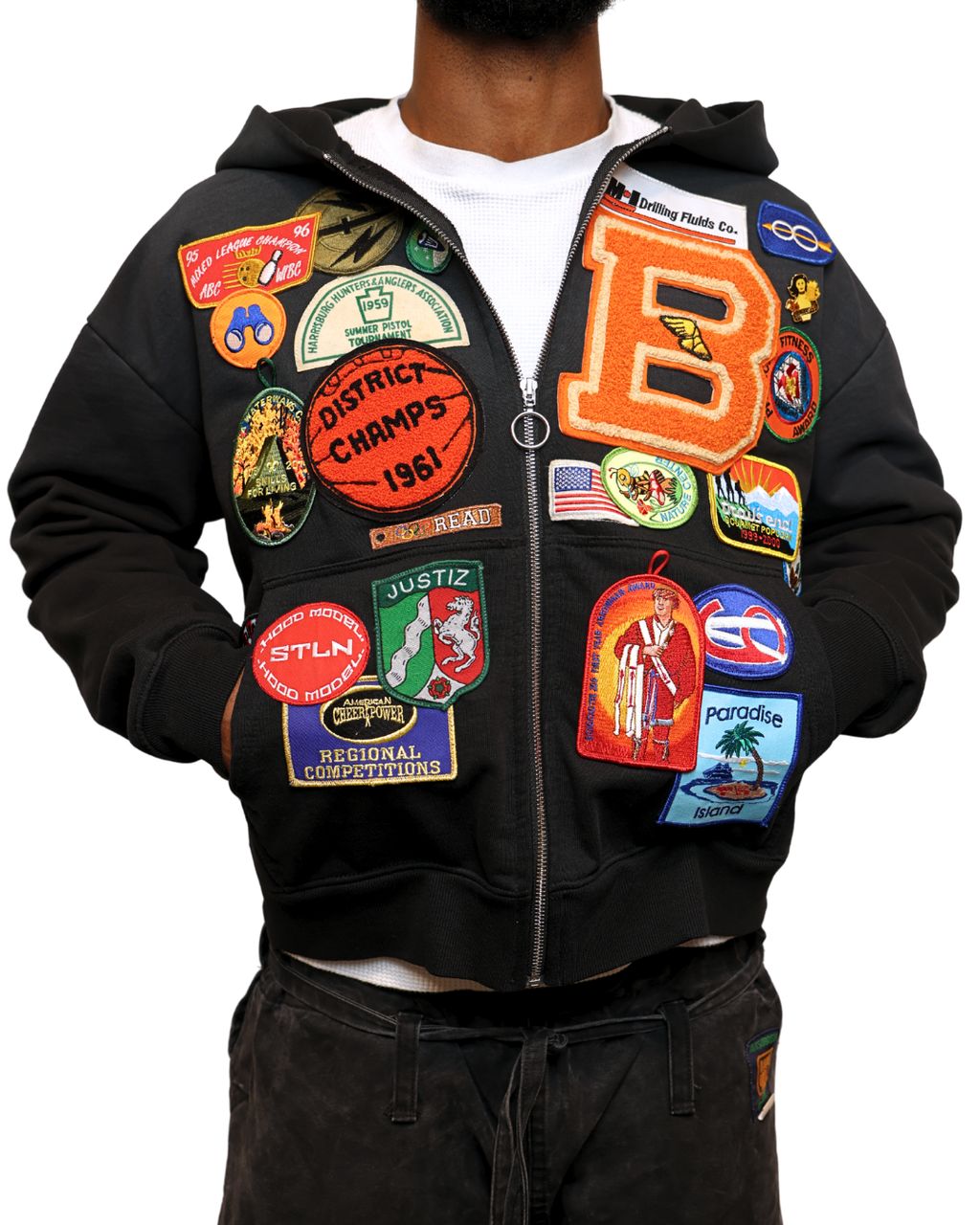 Patchwork Hoodie #006