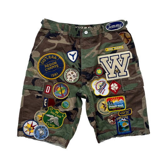 Patchwork Camo Shorts (Custom Commission)
