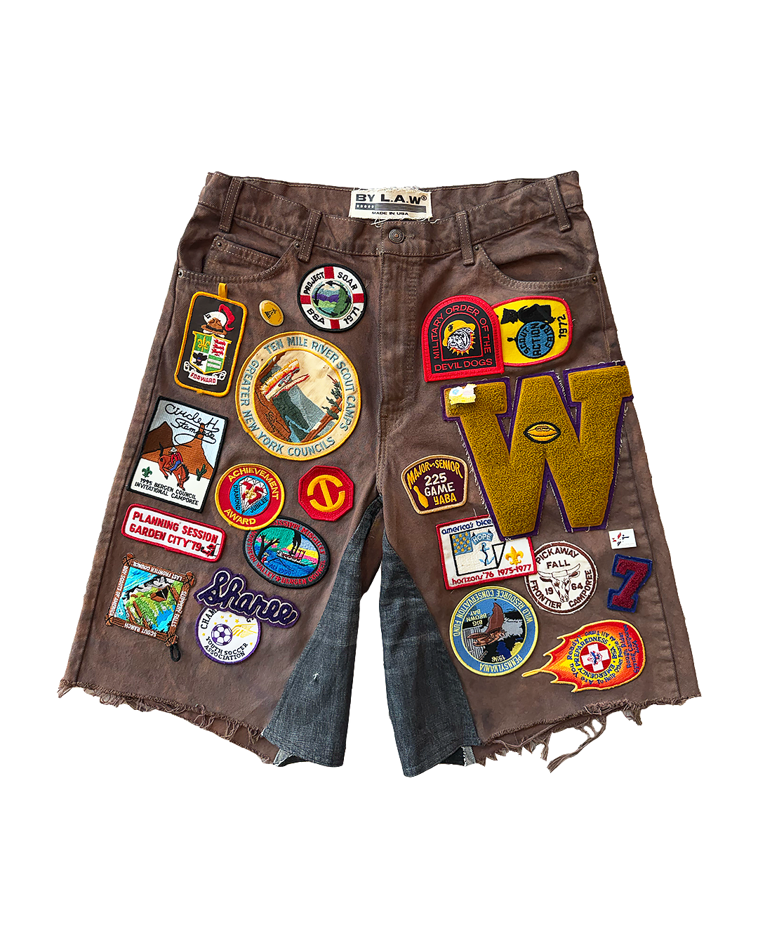 "Muddy Waters" Patchwork Denim Sz 34