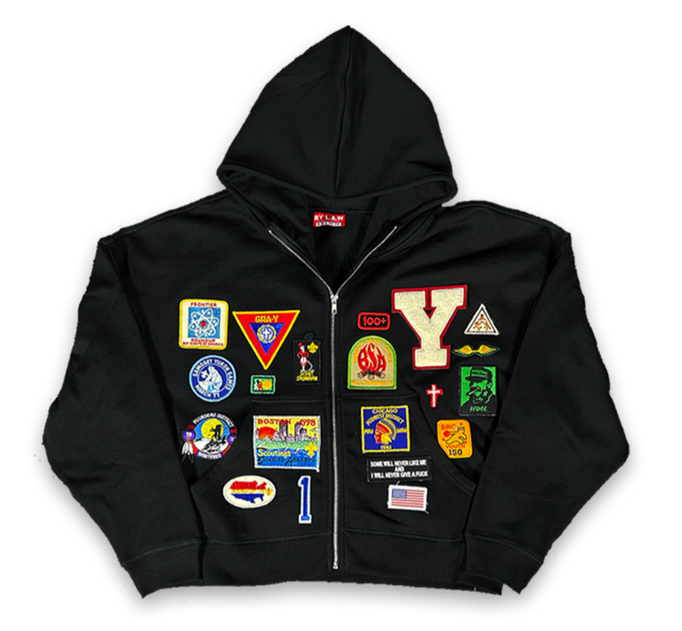 1/1 Patchwork Hoodie Sz M