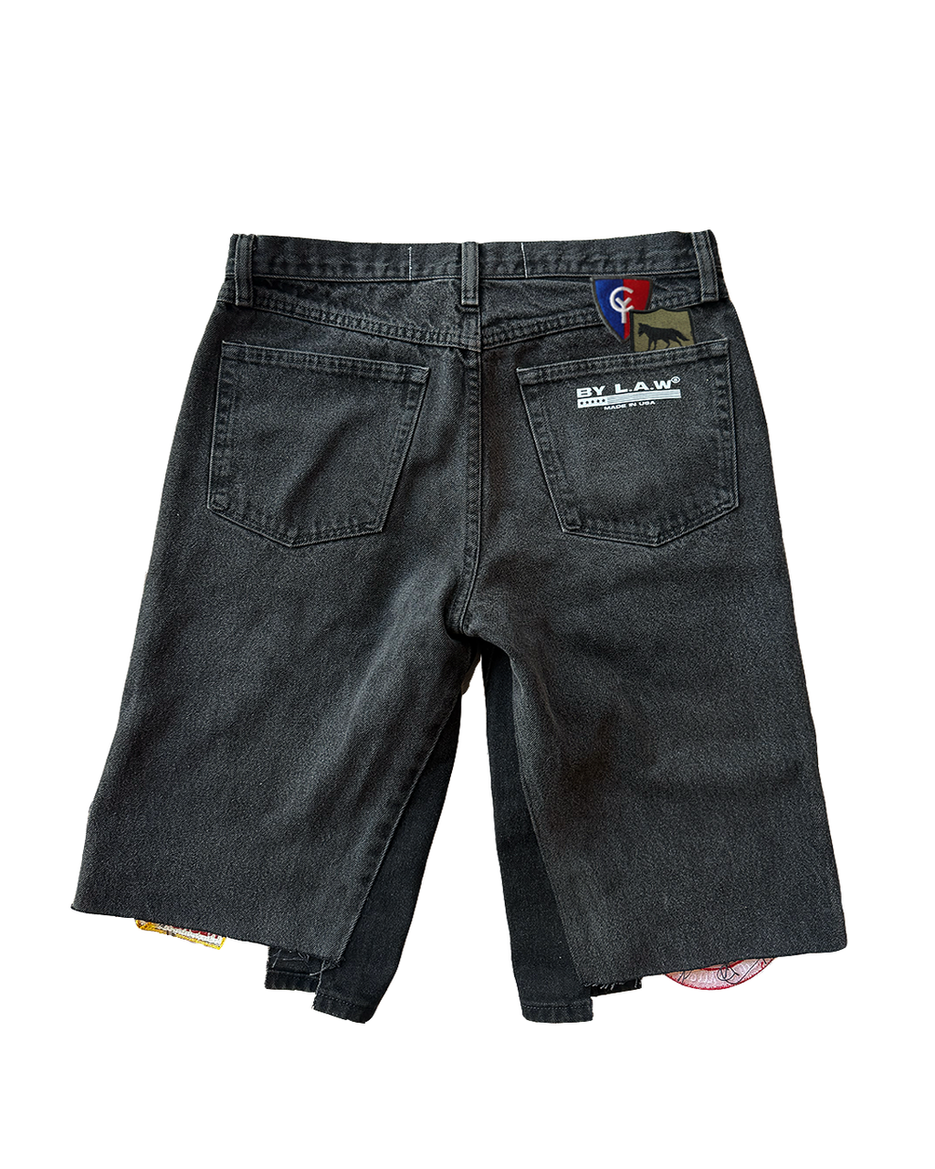 "Faded In Vegas" Patchwork Short Sz 32