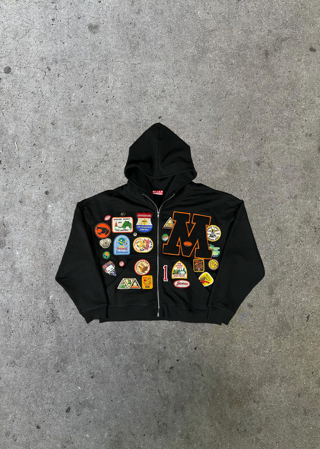 1/1 Patchwork Hoodie Sz L