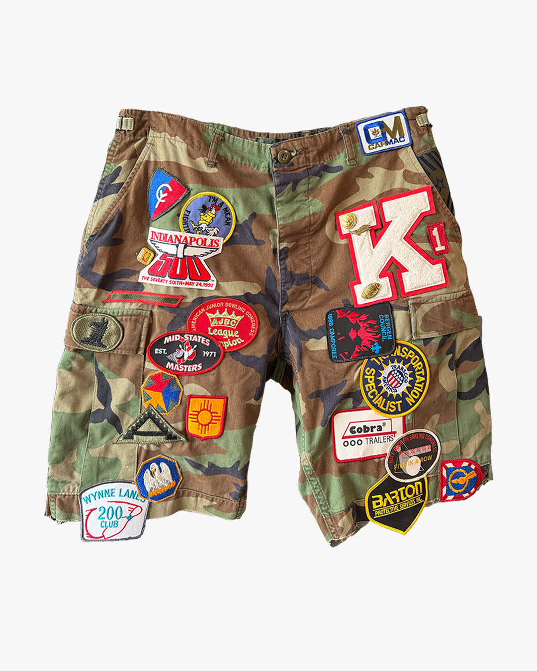 Patchwork Camo Shorts