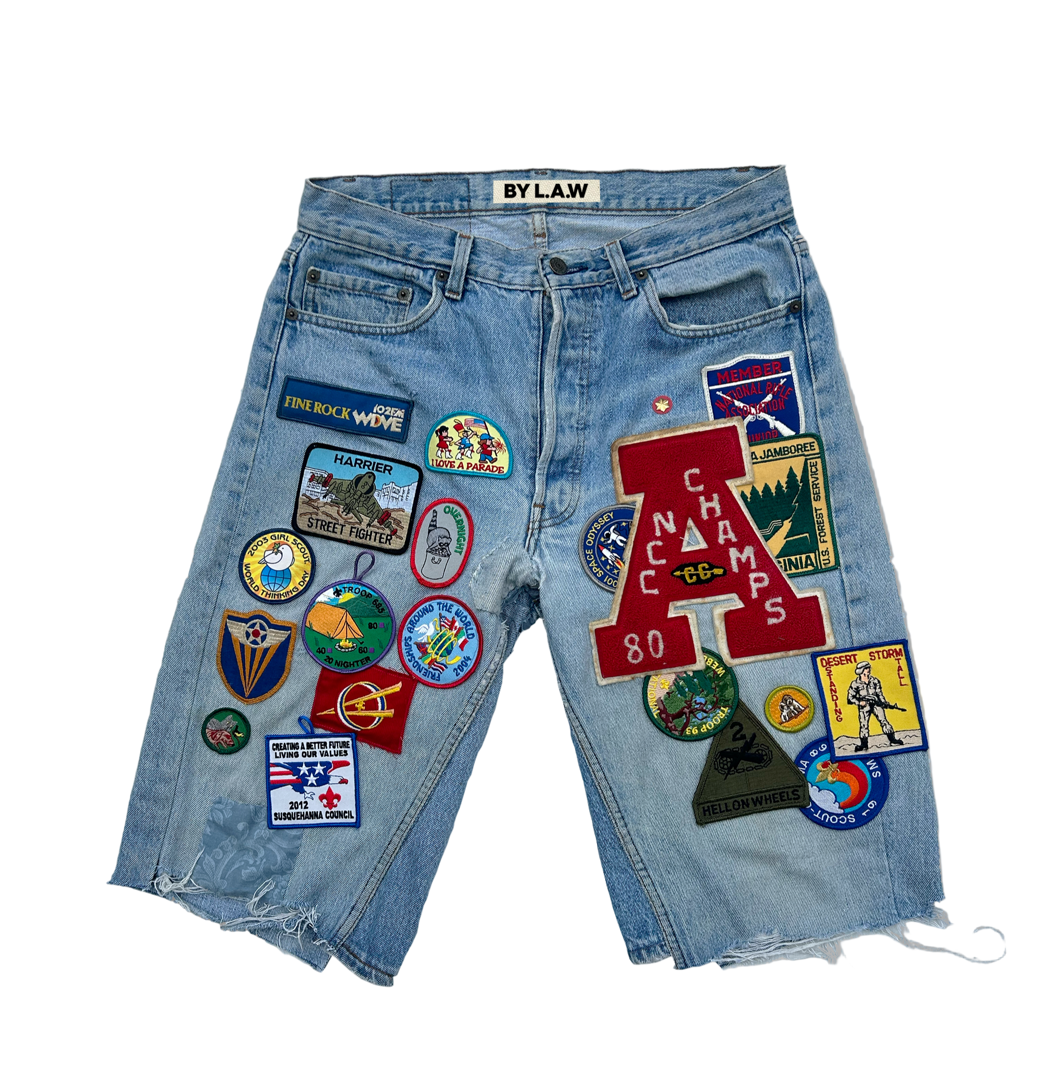 Patchwork Shorts Sz 34