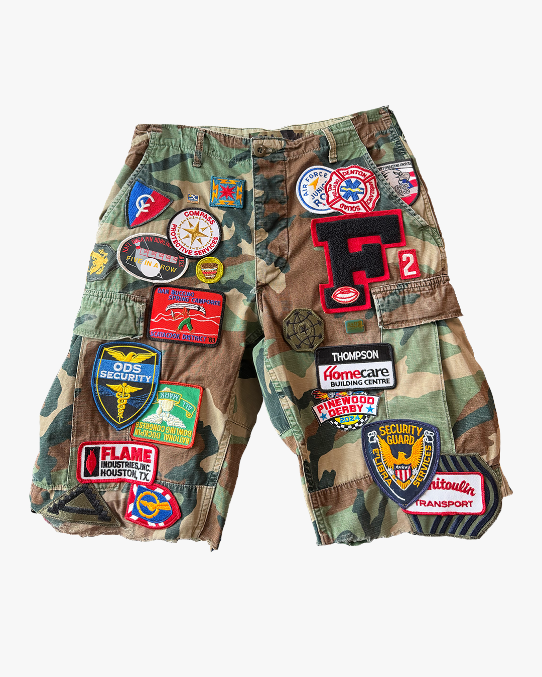 Patchwork Camo Shorts