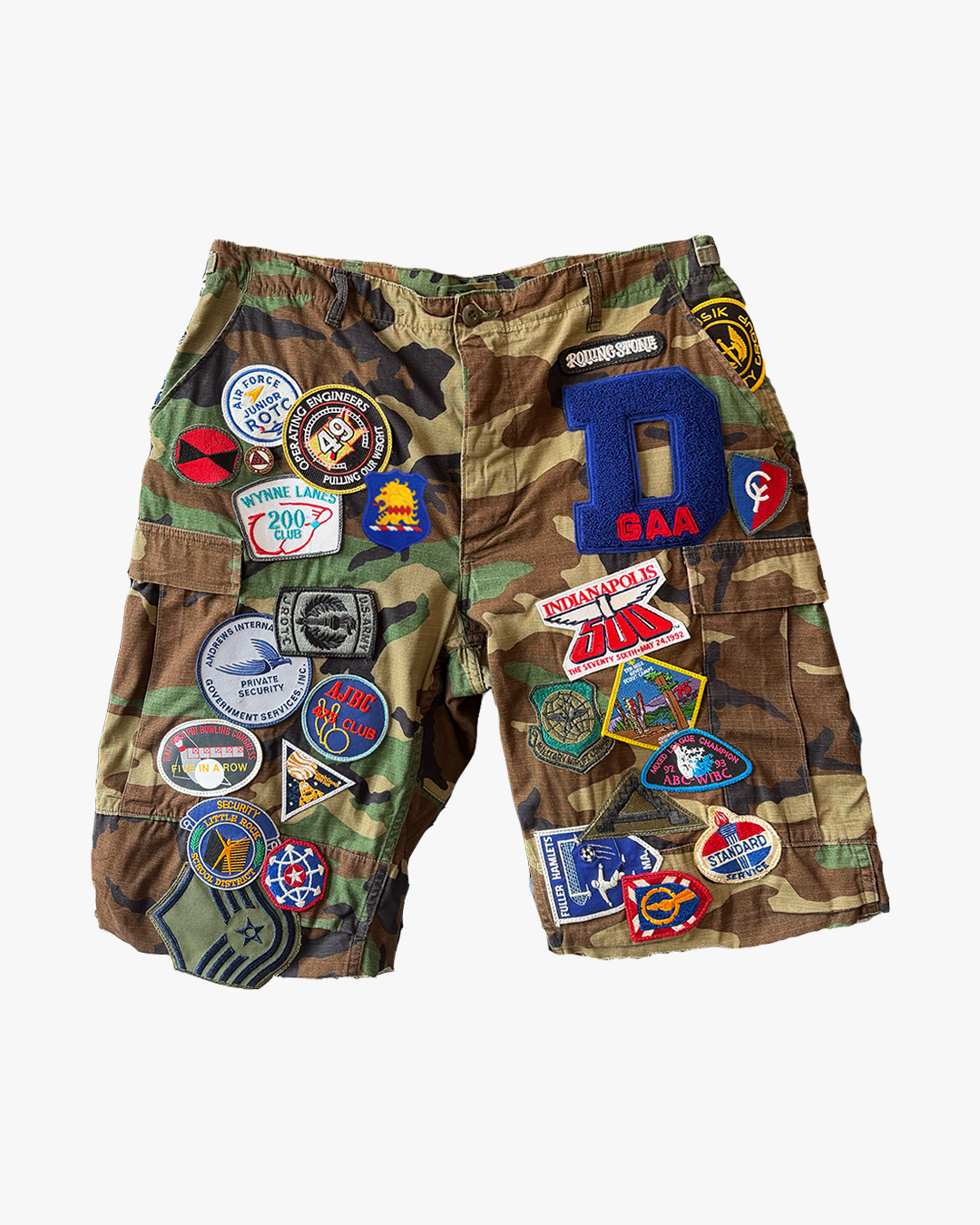 Patchwork Camo Shorts