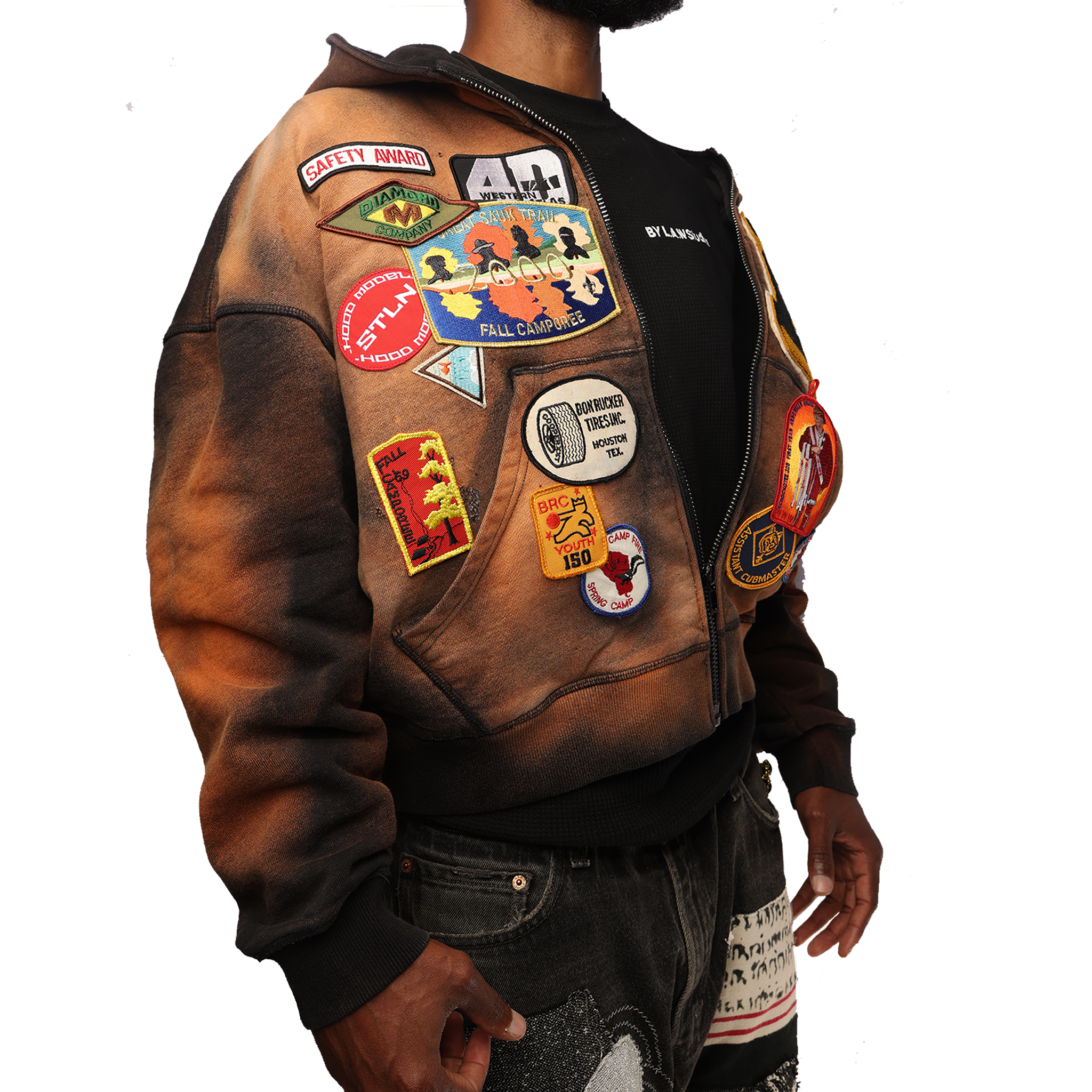 Patchwork Hoodie #002 Sz M