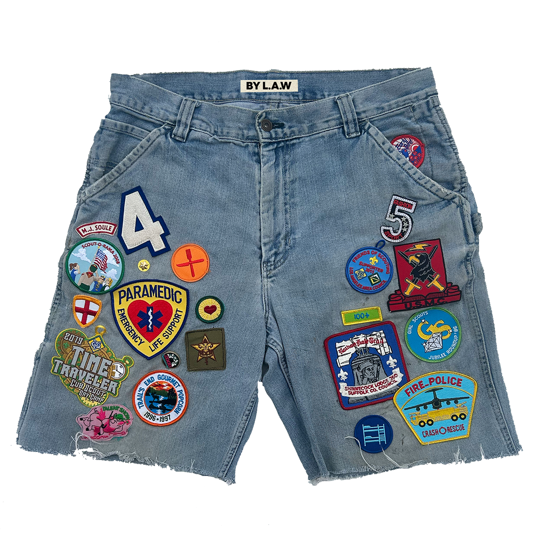 Patchwork Shorts Sz 34